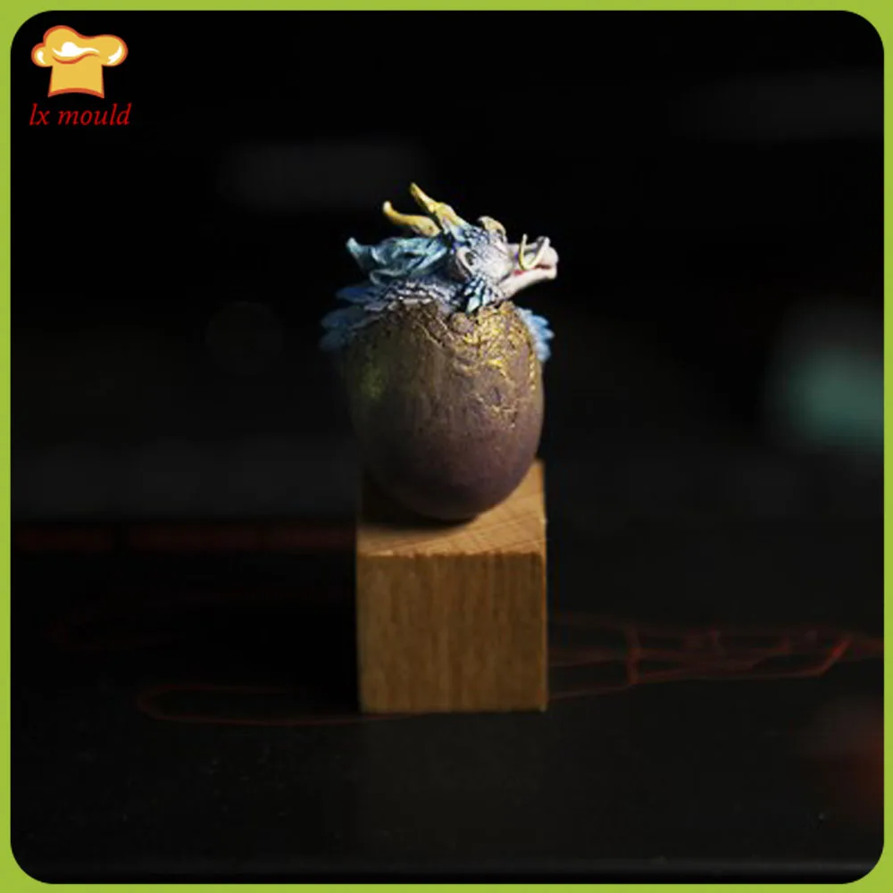 LXYY мухъл 3d Dragon Egg Силиконова форма шоколад за декорация висулка декоративна Силиконова форма