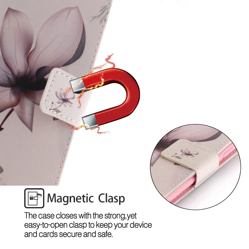 Луксозен флип портфейл калъф за NOKIA 7 PLUS Book Style изкуствена кожа с магнитно калъфи за телефони