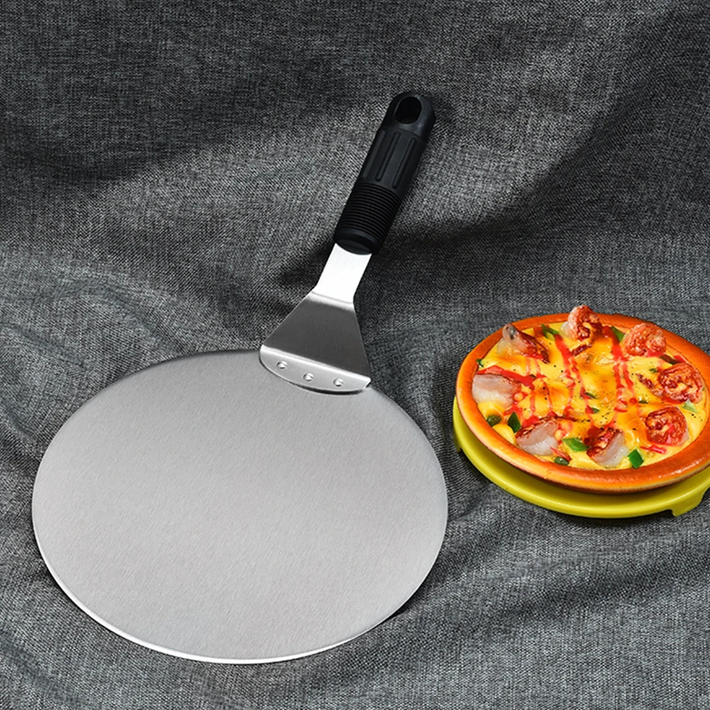 Анти-ошпаривание пица лопати пластмасова дръжка през цялата най-високо качество неръждаема стомана торта с лопата печене инструмент кухненски принадлежности
