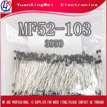 100 бр. Комплект термистора датчик за температура MF52-103 MF52-103/3950 НПМ-MF52-103/3950 mf52 значение 3950k 1% термични резистори 68