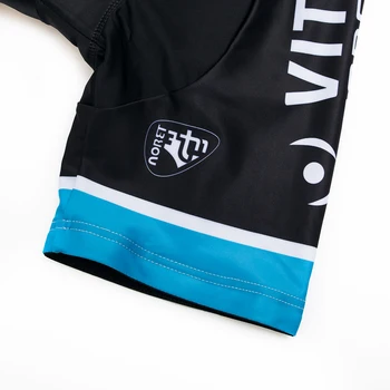 2019 VITAL Concept Pro Team Summer Мъжки Cycling Bib Short With 9D Gel Pad МТБ Bike Riding Shorts Bicycle Cycling Black Pants
