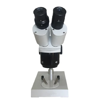 20X 40X бинокъла стерео микроскоп, за спояване на печатни платки инструмент за ремонт на мобилни телефони с подарък (флуоресцентна светлина)