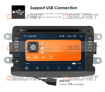 2G+64G 2din Android 10 автомобилна стерео музикален плейър за Renault Dacia Duster Sandero Lodgy Dokker Auto Radio GPS Navigation WIFI multimedia