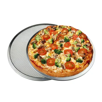 6-22inch повторно използване незалепващо алуминиево окото пица екран тава за печене на тестени изделия метални мрежести форма за печене кухня печене инструменти