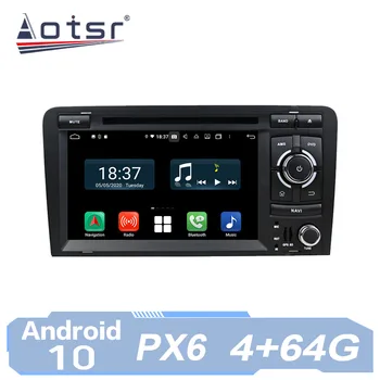 AOTSR Car Radio Auto Android 10 за Audi A3 8P S3 RS3 Sportback 2003 - 2011 мултимедиен плейър GPS навигация IPS Авторадио