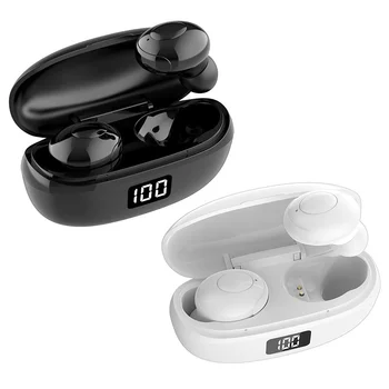 Bluetooth 5.0 слушалки спортни водоустойчив 9D стерео HKT-6 TWS безжични стерео слушалки музика сензорен цифров дисплей слушалки