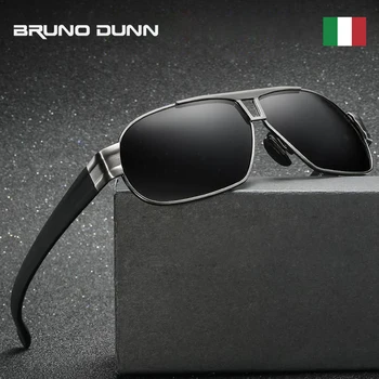Bruno dunn мъжки слънчеви очила polarized 2019 луксозна марка включване на слънчеви очила Oculos de sol masculino Aviador люнета soleil homme