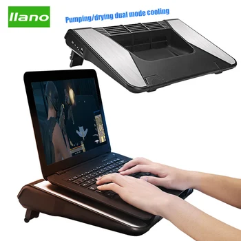 Iiano лаптоп охлаждаща поставка регулируема поставка за лаптоп вентилация USB-компютър на щанд лаптоп охладител за преносим лаптоп за 15 17 инча