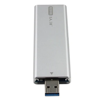 JEYI XN5 m.2 to USB3.0 Корпус алуминиев SATA3 SSD HDD корпус подкрепа на обзавеждане за NGFF 2230 2242 2260 2280 М 2 SSD