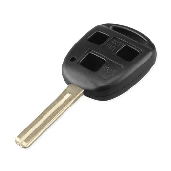 KEYYOU 10X 3 бутона за дистанционно ключодържател калъф подмяна на ключ за кола Shell за Lexus RX300 ES300 с 39 мм нож с логото на