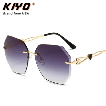 Kiyo Марка 2020 нов женски мулти фасетиран слънчеви очила метал класически слънчеви очила с високо качество UV400 шофиране очила 2887
