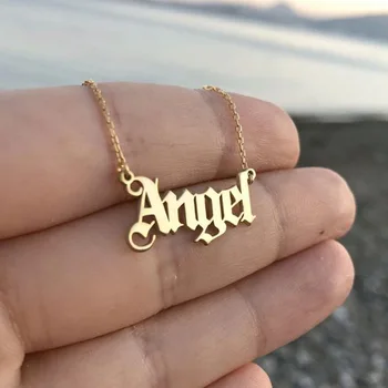 Lexie Дневник 2020 Fashion Simple Style Letter Angel колие ключица верига за жени аксесоари бижута