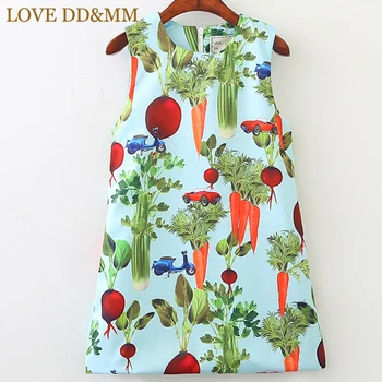 LOVE DD&MM Girls Dresses 2020 New Children ' s Clothing Lovely Girl Fruit Flower Dress Детска мода удобно облекло