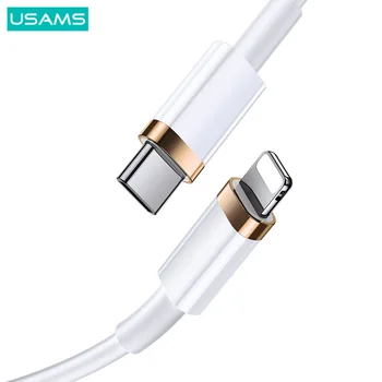 USAMS 20W C USB кабел за iPhone 12 8 XR PD бързо зареждане за iPhone 12 Pro Max USB Type C кабел за бързо зареждане на Macbook кабел