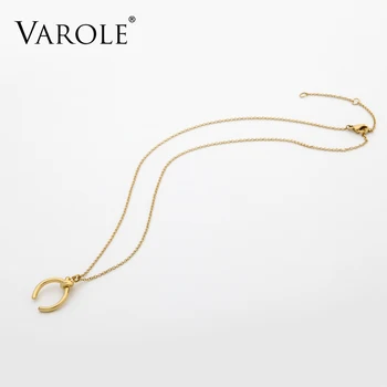 VAROLE Highquality Мед и Злато Necklace & Pendant for Women Chain Ladies Fashion Trendy Chocker Pendants Wholesale