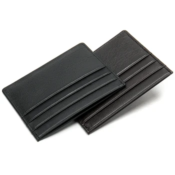 WESTAL естествена кожа калъф за карти мъжете тънък портфейл за ID карти, бизнес кредитни карти на притежателя мъжки карти пакет жени Pocket Cash ID 113