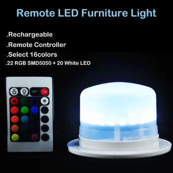 Акумулаторна RGBW LED Bulblite Топка Lamp Waterproof Bulb Lite LED Sphere under table light for wedding Home garden decorations