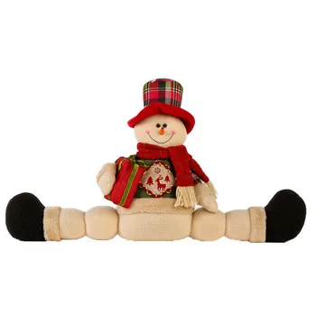 Декоративна рамка, която да запушва Снежен човек / Дядо Коледа украсата на къщата Коледен подарък хакове коледен декор мека играчка за деца подаръци играчки