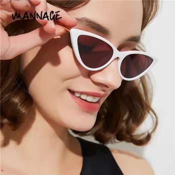 Модни слънчеви очила Cat Eye за жени Small Frame Personality Street Style Eyewear Ladies Eyeglasses UV400
