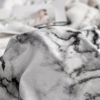 Печатни мрамор 6 цвята комплект постелки стеганое одеяло покривки кърпи 2/3шт седалките King Queen Size спално бельо с високо качество одеяло спално бельо