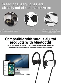 Поттнар Bluetooth слушалки Soundcore спортни слушалки с безжична IPX7 SweatGuard Tech 10-h батерия за повикване водоустойчив