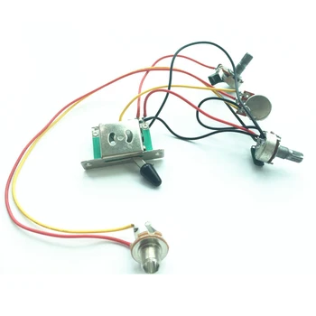 Професионален предварително жичен потенциометър теглене на кабели с A500K B500K за електрически китари пикап