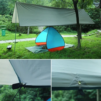 Удебеляване на тента брезент палатка на сянка водоустойчив слънцезащитен навес градина на постно открит къмпинг Хамак с колчета въже 3x4 3x5m