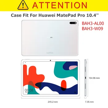 Флип калъф Huawei MatePad 10.4 инчов BAH3-AL00 BAH3-W09 Магнит Funda делото ултратънък калъф Huawei Matepad Pro 10.4