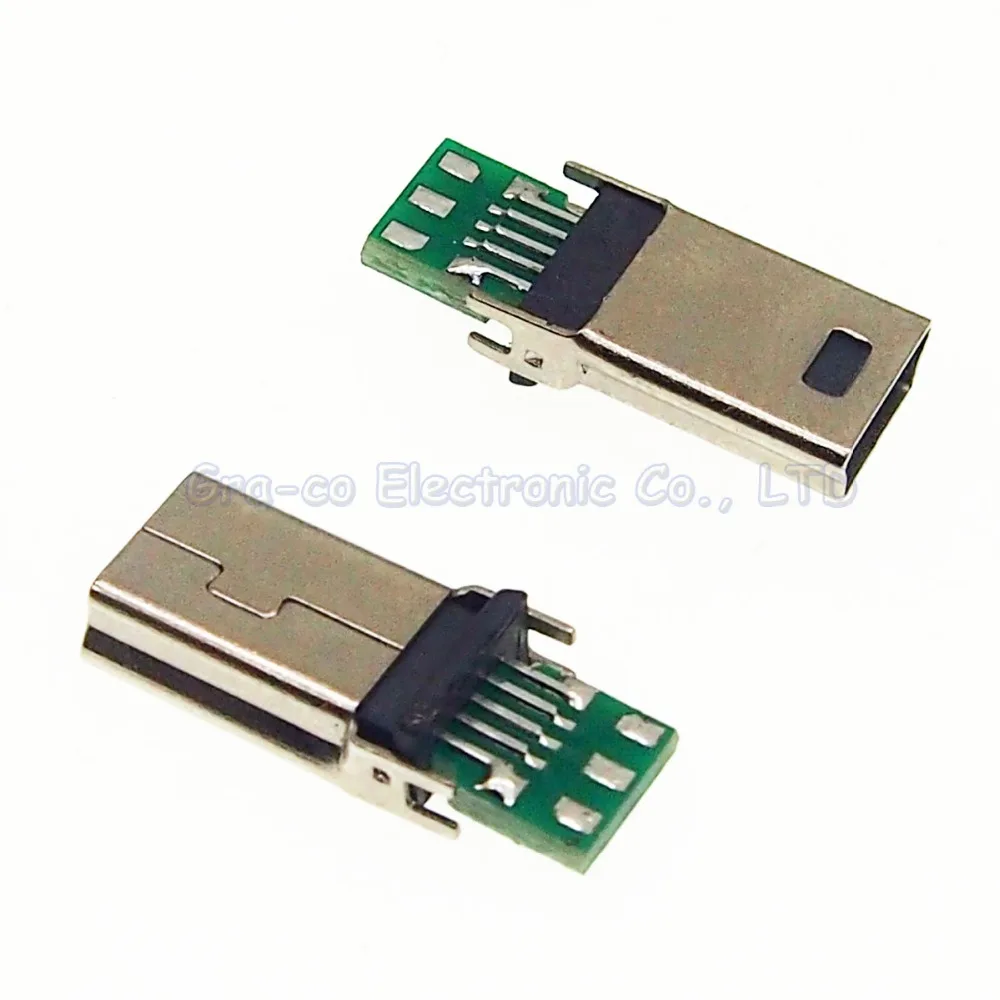 20pcs мини-10PIN USB конектор с печатна платка спойка тип на тел 10P щекер
