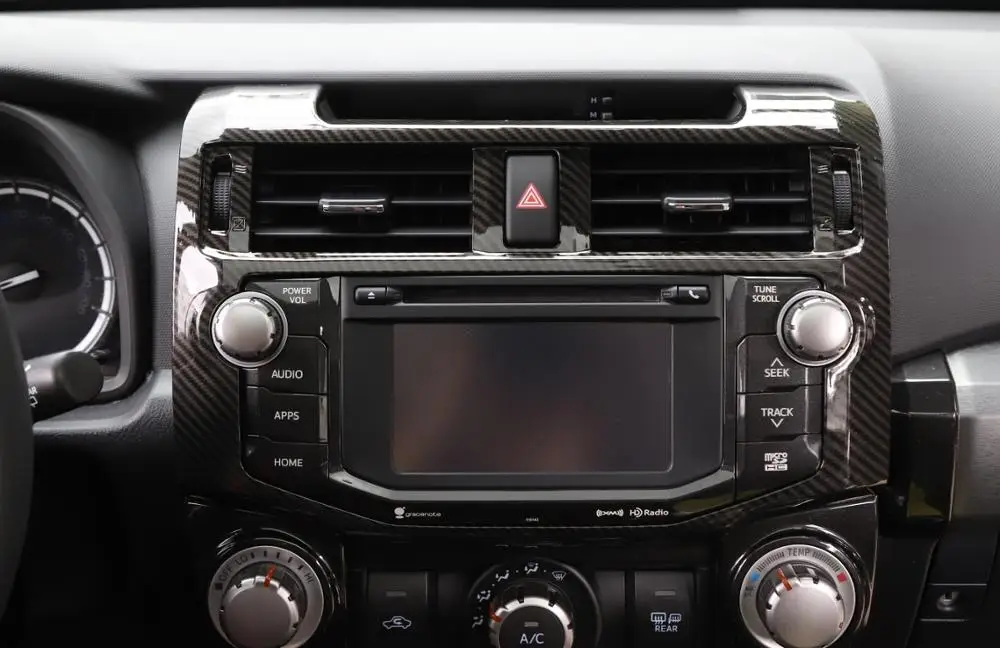 Централното управление на GPS Навигация панел обстановка капак завърши стикер стикер за Toyota 4Runner 2010-2020 ABS автомобилни аксесоари