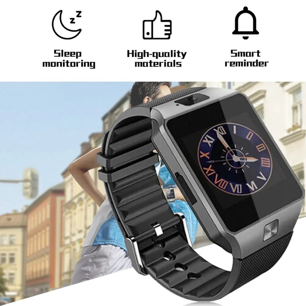 Smartwatch DZ09 Smart Watch подкрепа TF карта СИМ-Камера Спорт Bluetooth ръчни часовници за Huawei Samsung Android Phone