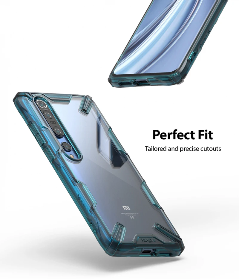 Ringke Fusion-X за Xiaomi Mi 10 Case мека рамка TPU и прозрачна твърда задната част на кутията на КОМПЮТЪР, за Mi 10 Pro Cover