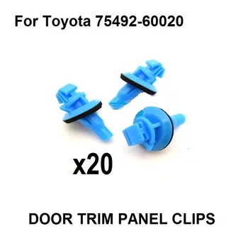 20x 75492-60020 за Toyota Prado 120 02-09 клип на заден корпус мухъл довършителни факельная панел