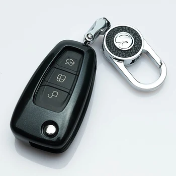 Модни цветни ABS автомобили флип ключ калъф за Ford Focus MK3 Mondeo, Fiesta, Kuga Ecosport Escape Ranger C-Max SMax аксесоари