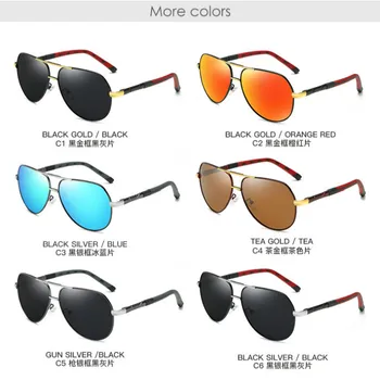 Реколта пилот поляризирани слънчеви очила мъже класически марка слънчеви очила покритие на обектива шофиране, очила за мъже / за жени
