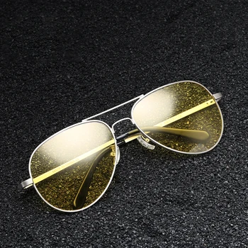 Слънчеви очила VEITHDIA Мъжки Yellow Night Vision Glasses Anti-glare Driver Glasses for Men Pilot Polarized слънчеви очила за мъже жени